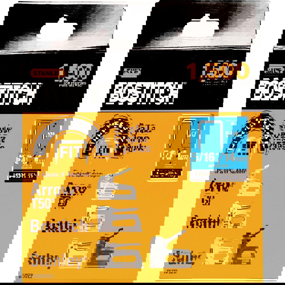 Staples; Staple Type: Crown Staple ; Width (Inch): 27/64 ; Crown Width (Decimal Inch): 0.4219 ; Leg Length (Inch): 5/16 ; Staple Style: Flat ; Duty Level: Medium
