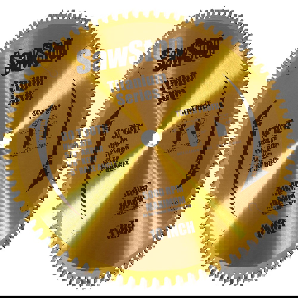 Titanium Series Premium Woodworking Blade - 80 Tooth