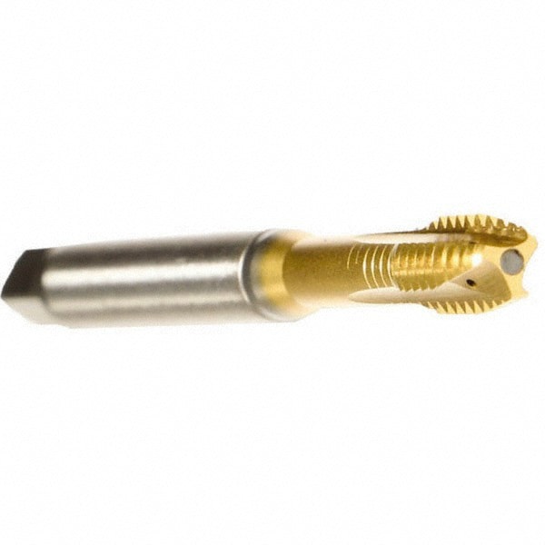 Spiral Point Tap: 5/16-24, UNF, 3 Flutes, Plug, 2B, Cobalt, TiCN Finish