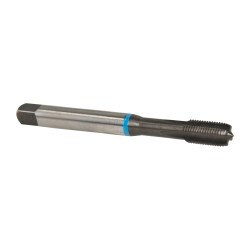 3/8-24 Modified Bottoming RH 2BX Bright Cobalt 4-Flute Straight Flute Machine Tap