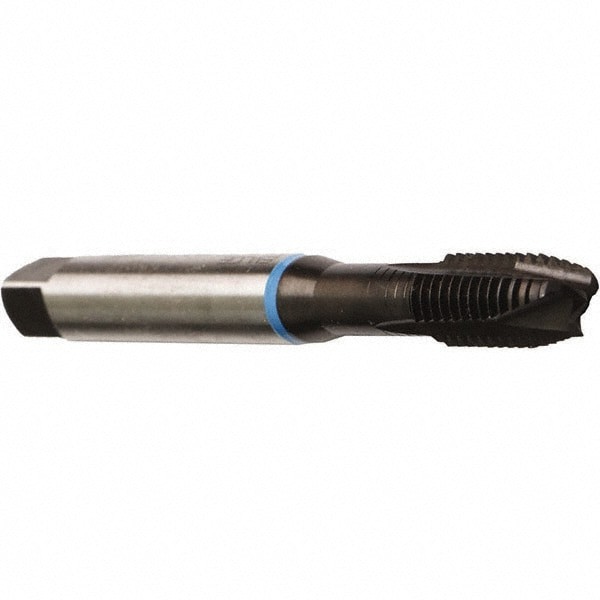 Spiral Point STI Tap: 5/16-18 UNC, 3 Flutes, Plug, Cobalt, Nitride Finish