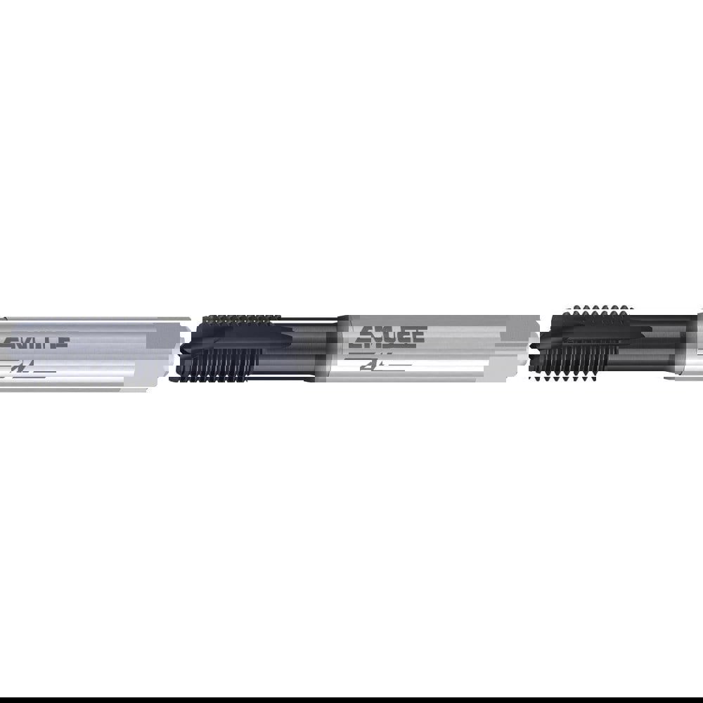 Spiral Point Tap: #10-24 UNC, 2 Flutes, Plug Chamfer, 2B Class of Fit, High-Speed Steel-E, GLT-8 Coated