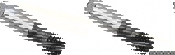 Spiral Flute Tap: 3/8-16 UNC, 3 Flutes, Plug, 2BX Class of Fit, Cobalt, Nitride Coated