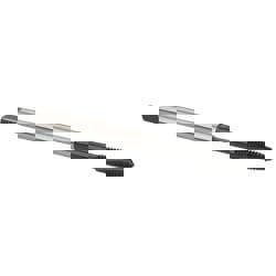 Spiral Flute Tap: #10-32 UNF, 3 Flutes, Plug, 2BX Class of Fit, Cobalt, Oxide Coated