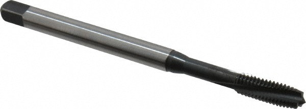 Spiral Flute Tap: #12-28 UNF, 3 Flutes, Plug, 3BX Class of Fit, Cobalt, Nitride Coated