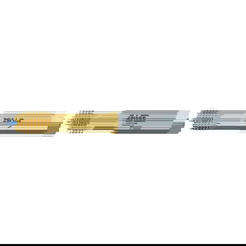 Thread Forming Tap: 3/8-24 UNF, 2B Class of Fit, Bottoming, Powdered Metal High Speed Steel, TiN-80 Coated