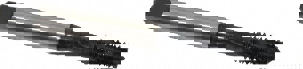 Spiral Flute Tap: 3/8-16 UNC, 3 Flutes, Modified Bottoming, 2BX Class of Fit, Cobalt, Oxide Coated