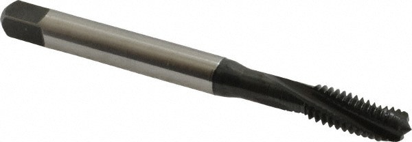 Spiral Flute Tap: 5/16-18 UNC, 3 Flutes, Modified Bottoming, 3BX Class of Fit, Cobalt, Oxide Coated