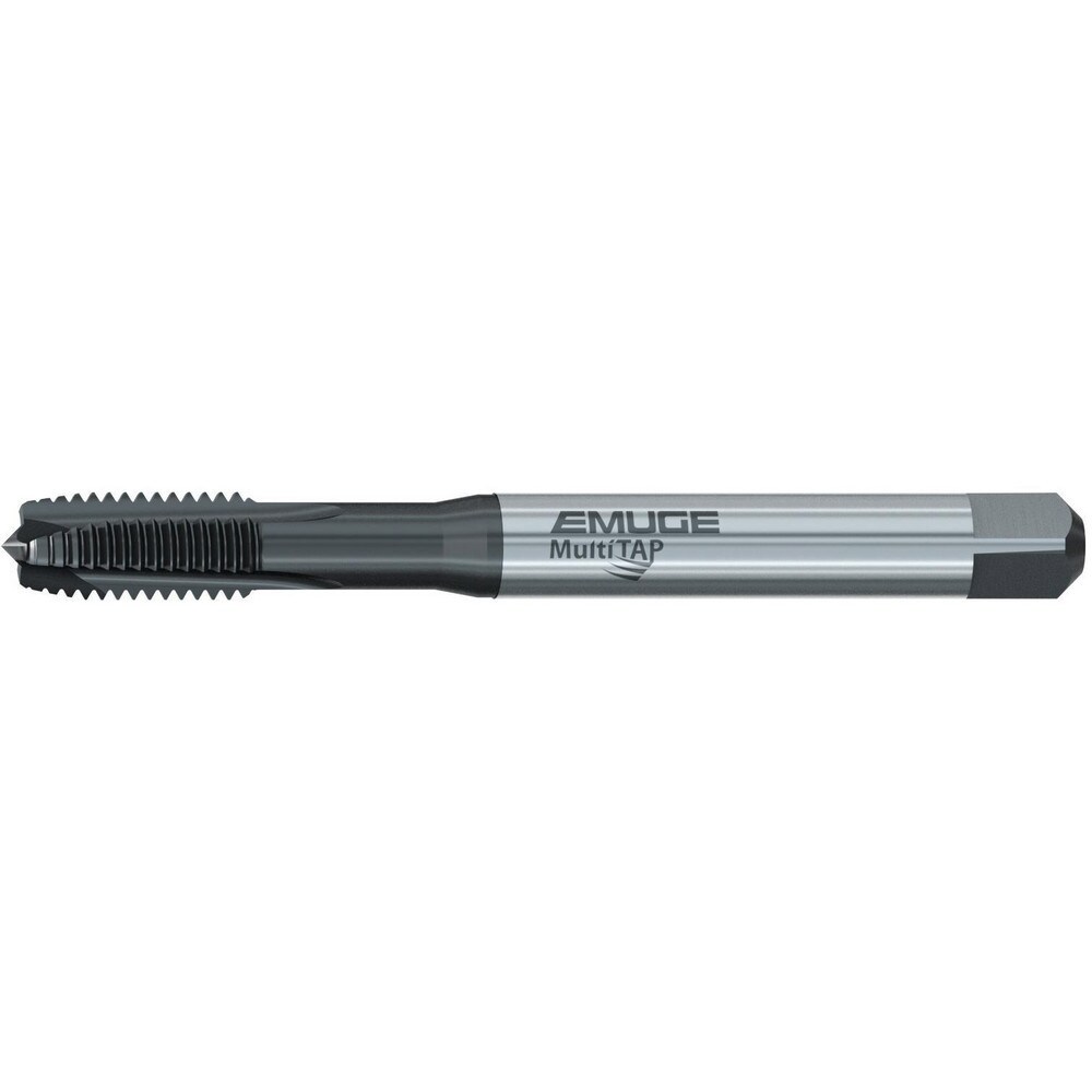 Spiral Point Tap: M10x1.5 Metric, 3 Flutes, Plug Chamfer, 2B Class of Fit, High-Speed Steel-E, NT2 Coated