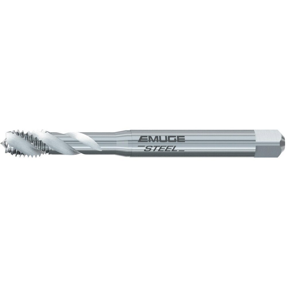 Spiral Flute Tap: #8-36 UNF, 3 Flutes, Modified Bottoming, 2B Class of Fit, Cobalt, Bright/Uncoated