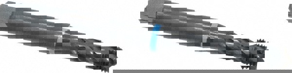 Spiral Flute Tap: 3/8-24 UNF, 3 Flutes, Modified Bottoming, 2B Class of Fit, Cobalt, Oxide Coated