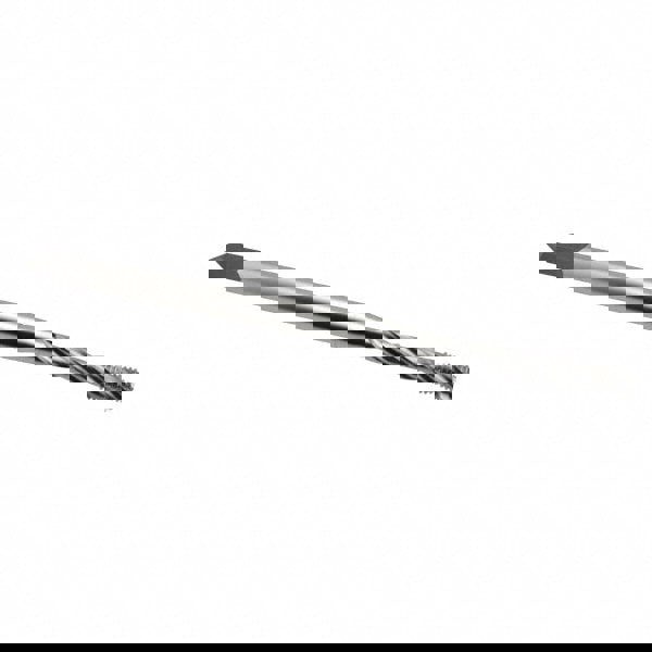 Spiral Flute Tap: #8-32 UNC, 3 Flutes, Bottoming, 2B Class of Fit, Cobalt, Bright/Uncoated