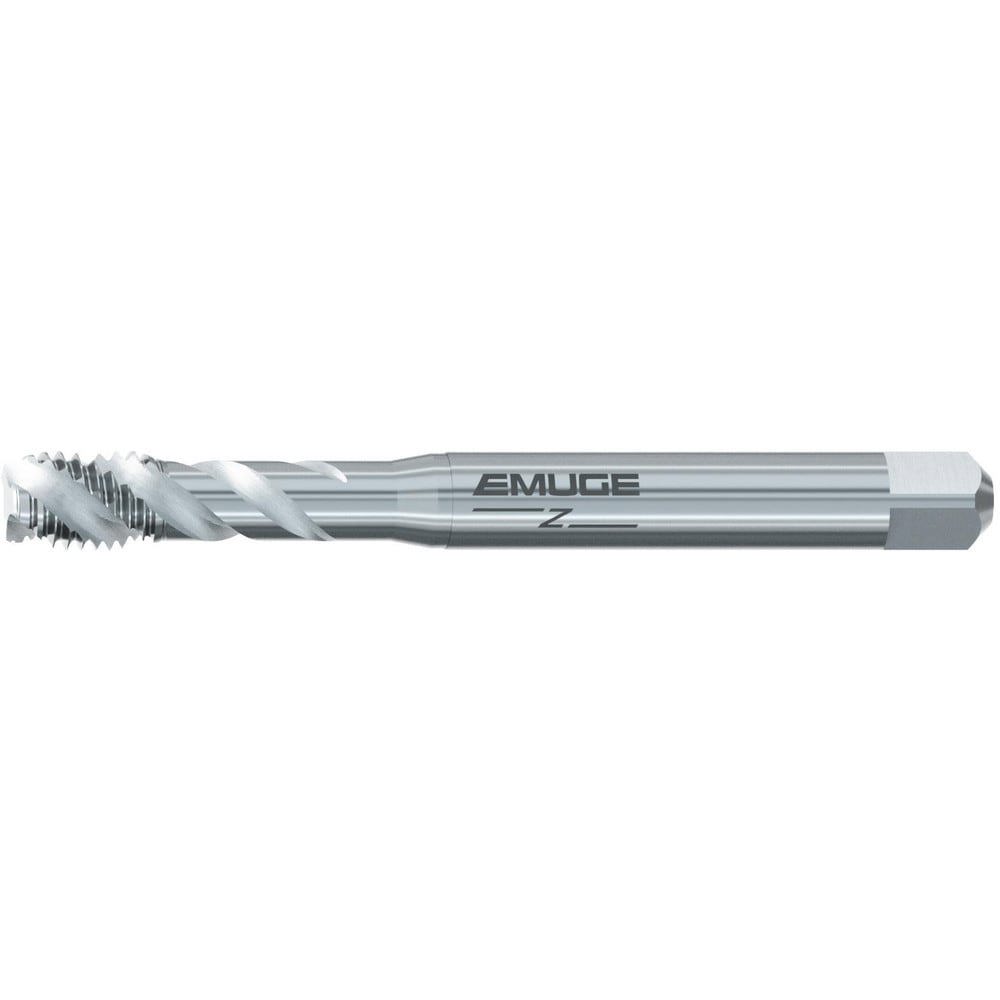 Spiral Flute Tap: #1-72 UNF, 2 Flutes, Bottoming, 2B Class of Fit, Cobalt, Bright/Uncoated