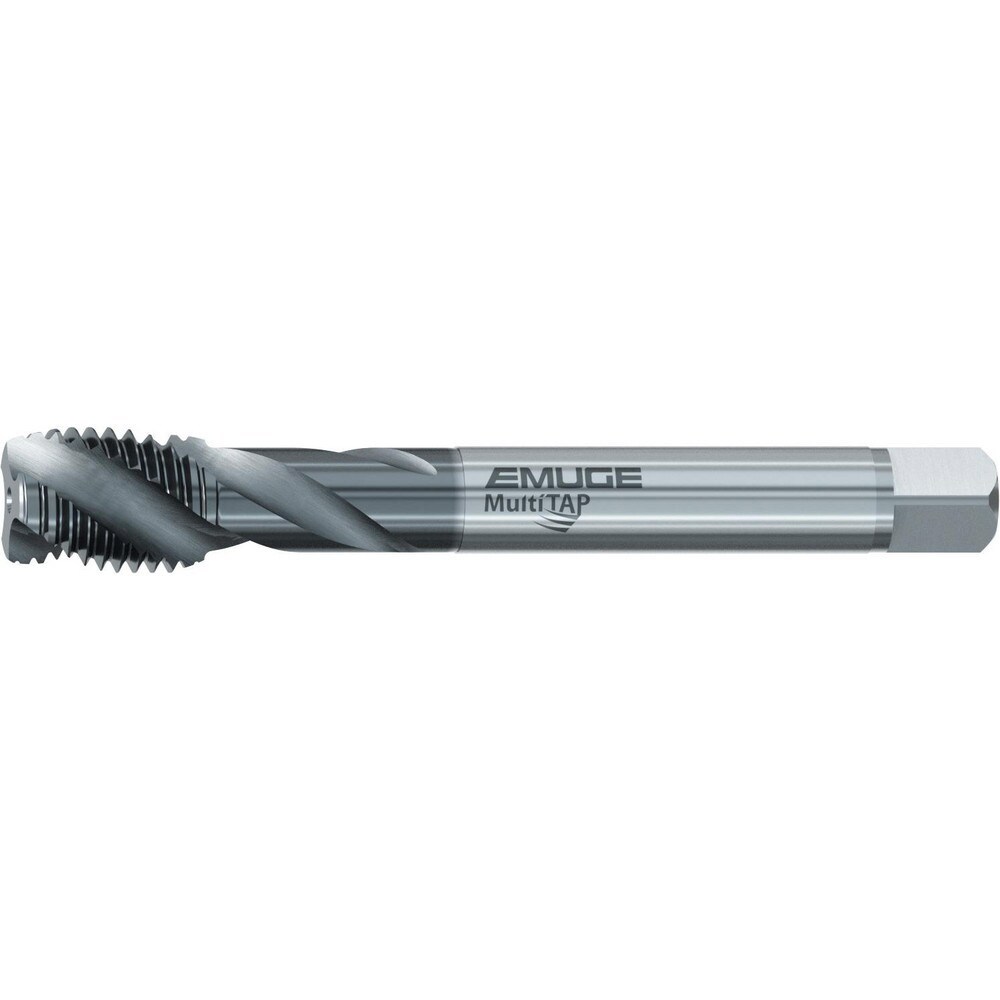 Straight Flute Tap: UNC, 3 Flute, 1.5-2 P Chamfer, LK Class of Fit, High-Speed Steel-E, Bright/Uncoated Finish