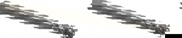 #4-40 UNC, 3 Flute, 45° Helix, Bottoming Chamfer, Bright Finish, Cobalt Spiral Flute STI Tap