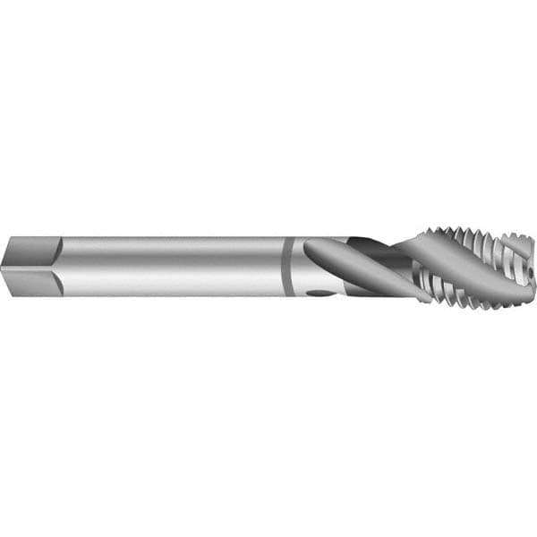 #12-24 UNC, 3 Flute, 45&deg; Helix, Bottoming Chamfer, Bright Finish, Cobalt Spiral Flute STI Tap
