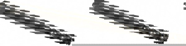 #8-36 UNF, 3 Flute, 45° Helix, Bottoming Chamfer, Bright Finish, Cobalt Spiral Flute STI Tap