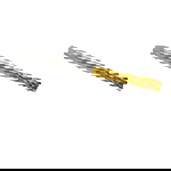 Spiral Flute Tap: 3/8-16 UNC, 3 Flutes, Bottoming, 2B Class of Fit, Cobalt, TIN Coated