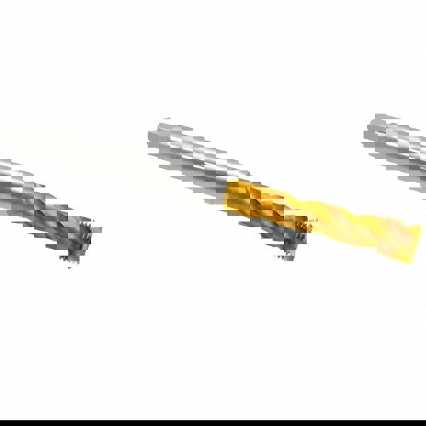 Spiral Flute Tap: 3/8-24 UNF, 3 Flutes, Bottoming, 2B Class of Fit, Cobalt, TIN Coated