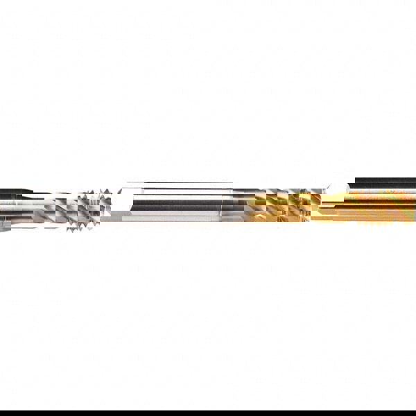 Spiral Point STI Tap: #10-24 UNC, 3 Flutes, Bottoming, Cobalt, TiN Finish