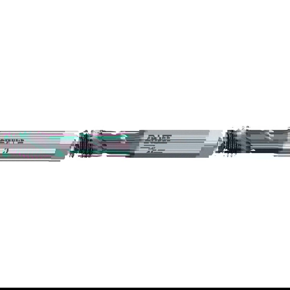 Spiral Flute STI Taps; Thread Size (Inch): #6-32 ; Overall Length (Decimal Inch): 2.7560 ; Helix Angle: 45.00 ; Chamfer: Plug ; Thread Limit: H9 ; Thread Standard: UNC