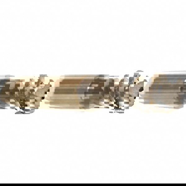 Spiral Flute Tap: 1/4-28, UNF, 3 Flute, Bottoming, 2B Class of Fit, Cobalt, TICN Finish