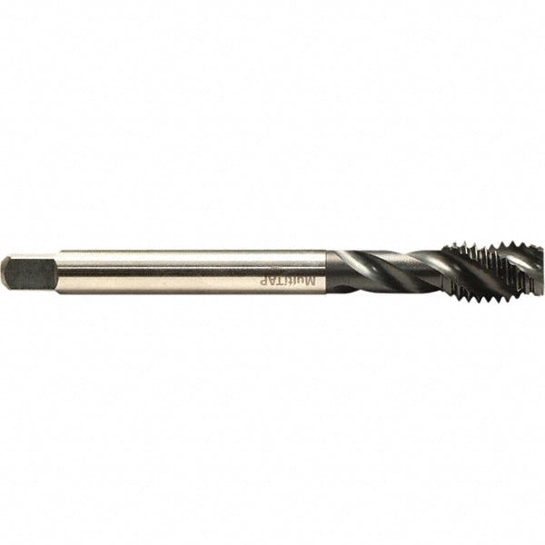 Spiral Flute Tap: M4x0.70, Metric, 3 Flute, Bottoming, 6H Class of Fit, Ne2 Finish