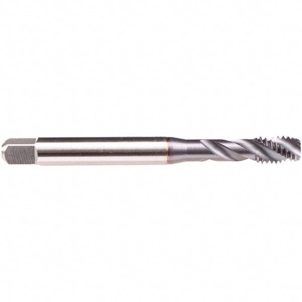 Spiral Flute Tap: UNF, 3 Flute, Modified Bottoming, 2B/3B Class of Fit, High-Speed Steel, TiCN Finish