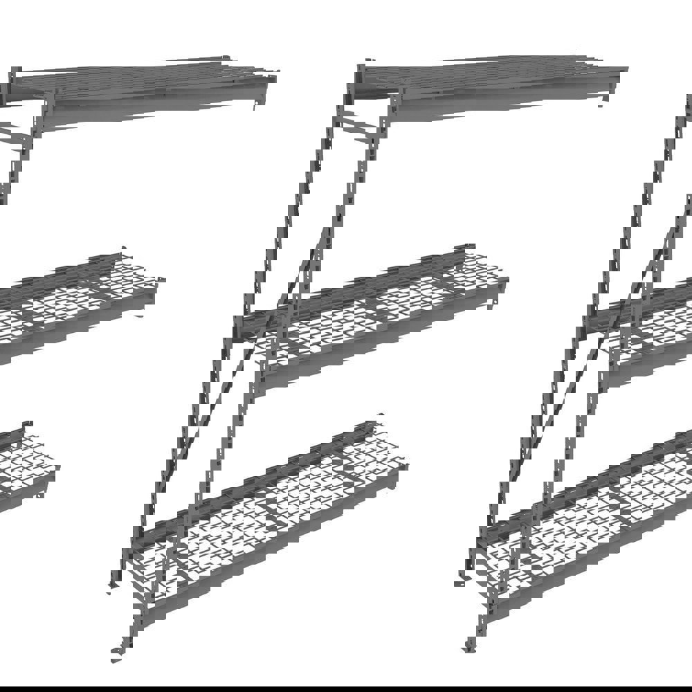 Bulk Storage Rack: 2,750 lb per Shelf, 3 Shelves