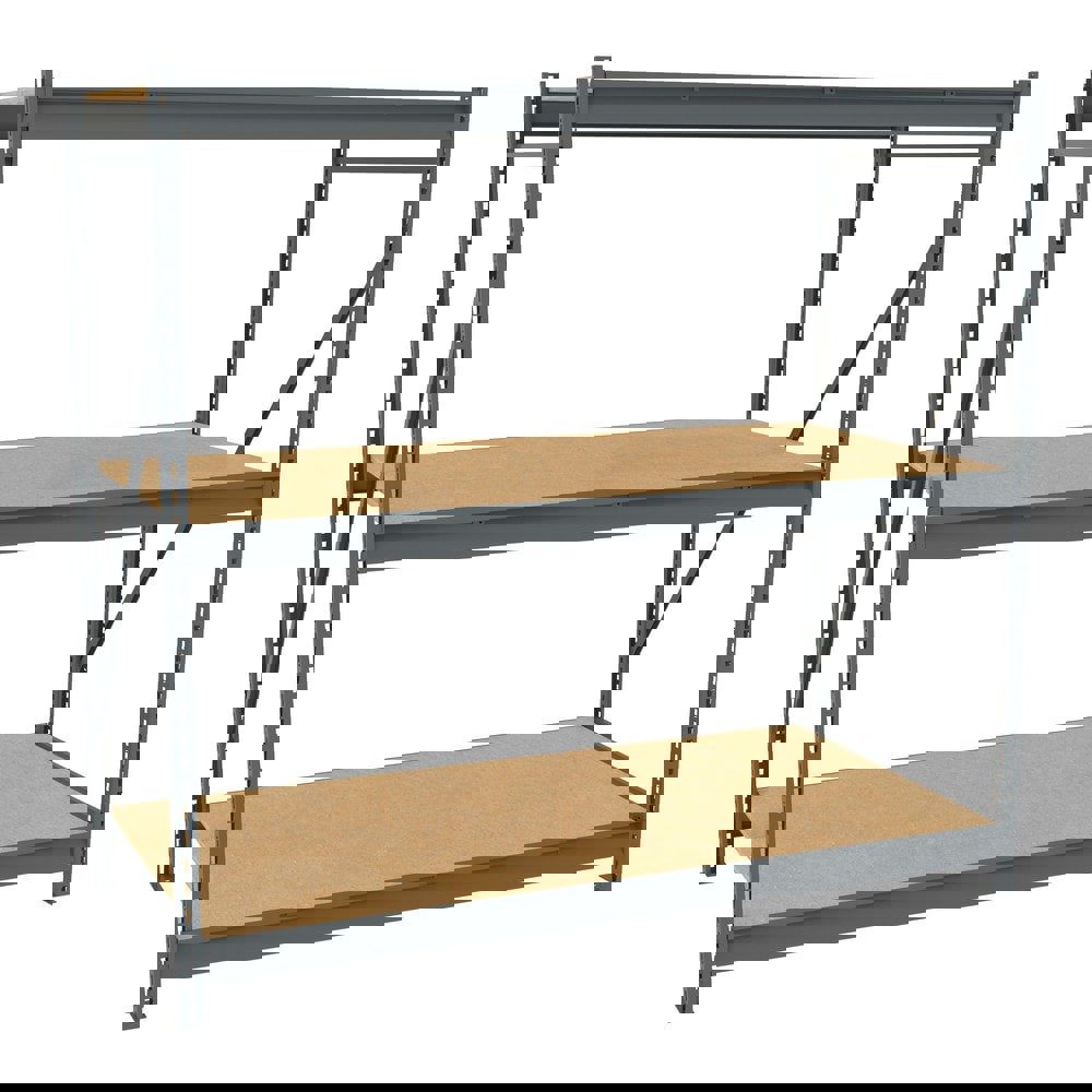 Bulk Storage Rack: 2,750 lb per Shelf, 3 Shelves