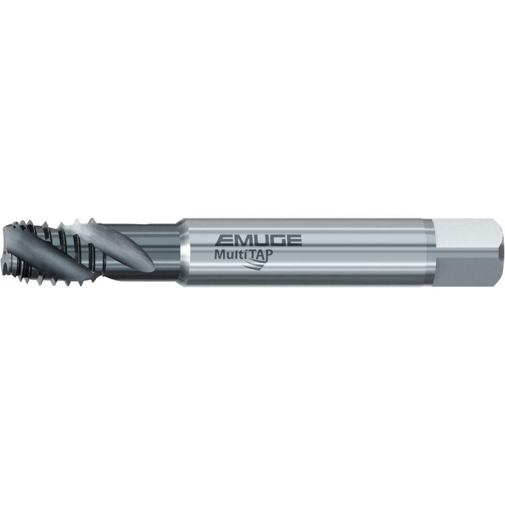 Interrupted Thread Pipe Taps; Thread Size (Inch): 1/16-27 ; Overall Length (Decimal Inch): 3.5430 ; Chamfer: Plug ; Thread Standard: NPT ; Material: High-Speed Steel ; Thread Length (Decimal Inch): 0.5120