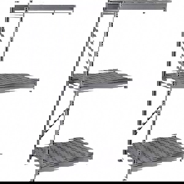 Bulk Storage Rack: 2,150 lb per Shelf, 3 Shelves