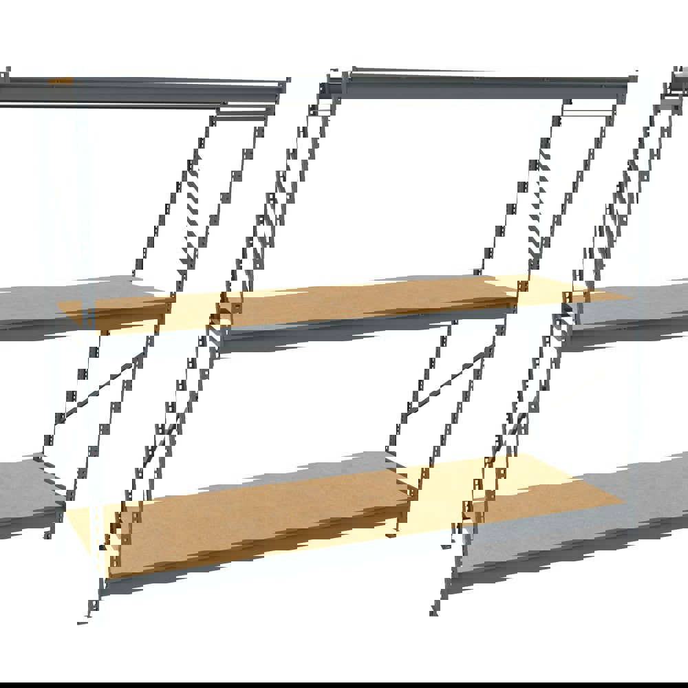 Bulk Storage Rack: 2,150 lb per Shelf, 3 Shelves