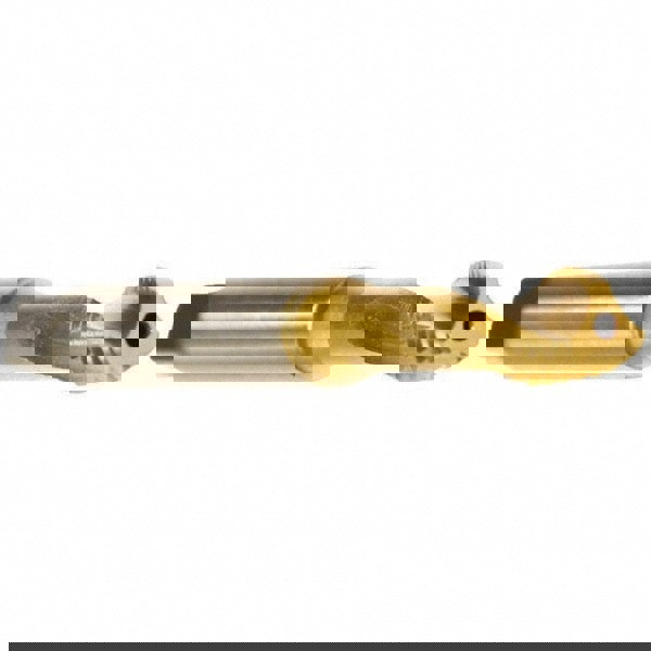 Spiral Flute Tap: 3/8-24 UNF, 3 Flutes, Modified Bottoming, 2BX Class of Fit, Cobalt, TIN Coated