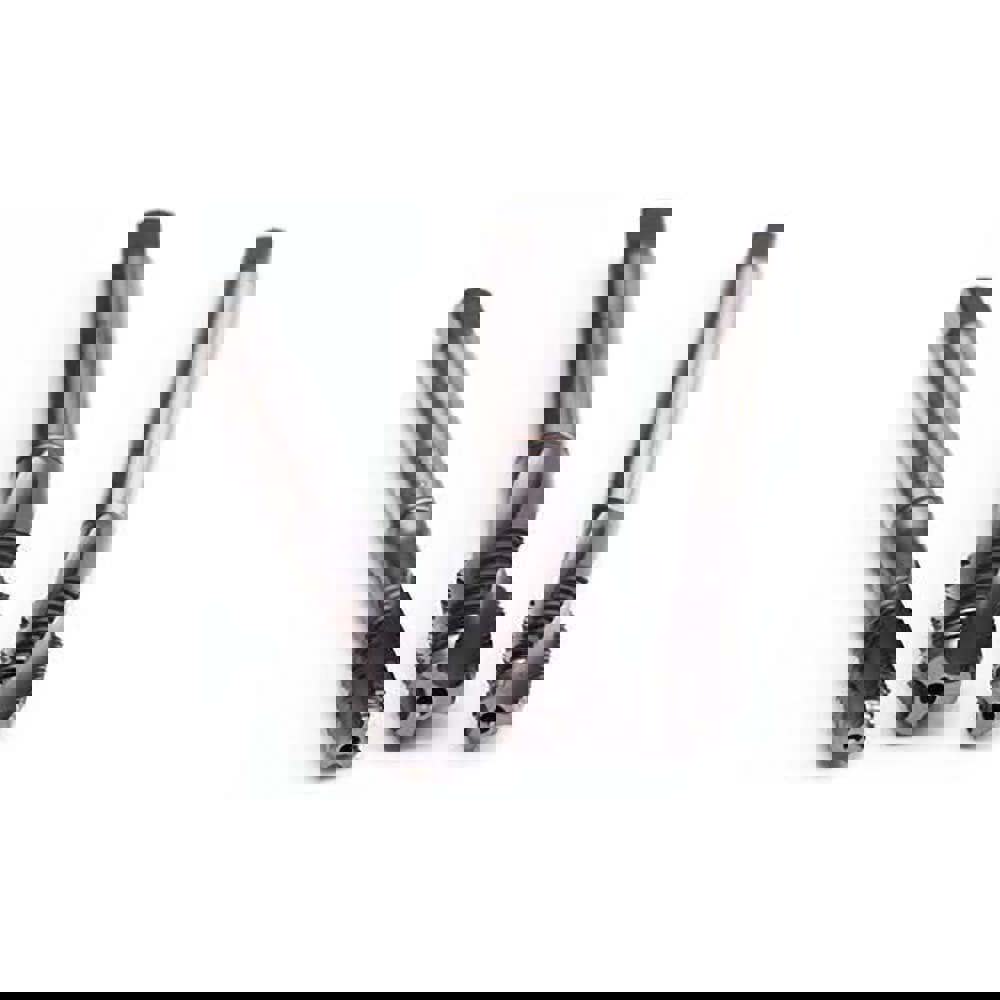 Spiral Flute Tap: 3/8-24 UNF, 3 Flutes, Modified Bottoming, 2B Class of Fit, Cobalt, TICN Coated