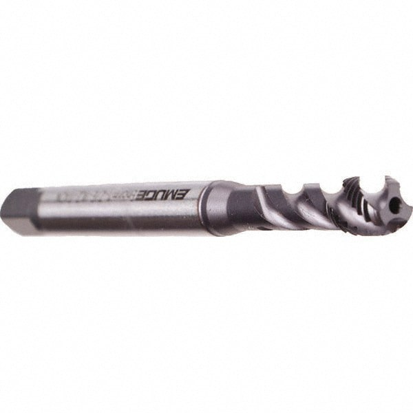 Spiral Flute Tap: 5/16-18 UNC, 3 Flutes, Bottoming, 2B Class of Fit, Cobalt, TICN Coated