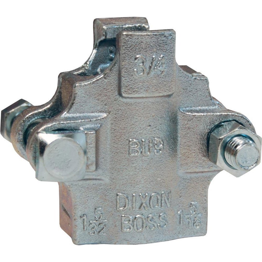 Ground Joint Hose Couplings; Thread Type: Non-Threaded ; Type: 2-Bolt Clamp ; Material: Plated Steel ; Size: 3/4 in ; Style: 2-Bolt Clamp ; Minimum Hose Outside Diameter (Decimal Inch): 1.3125