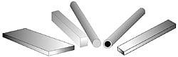 Plastic Bar: Acetal, 1-1/4