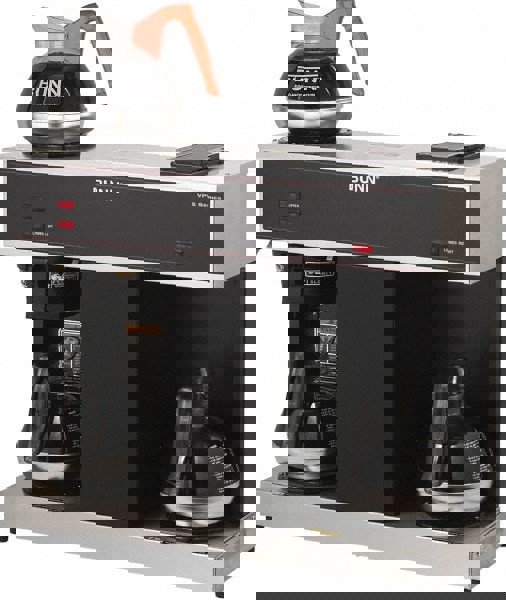 Coffee Makers; Coffee Maker Type: Two Station Commercial Pour-Omatic ; For Use With: Carafes BUN6100/6101 ; Color: Black ; Single Serve: No ; Overall Length: 23in; 584mm ; Overall Width: 8in; 203mm