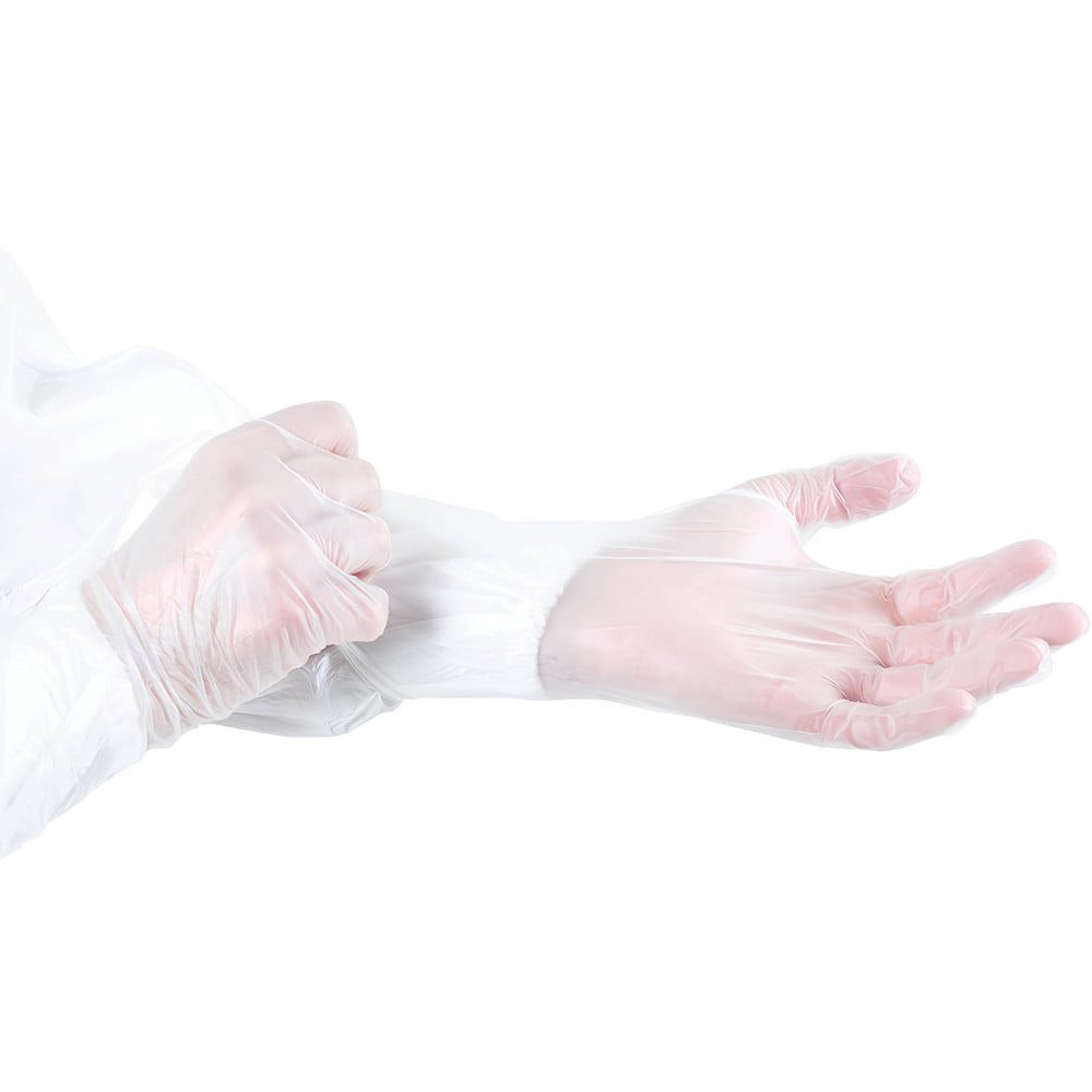 Series Bioclean Vector Disposable Gloves: Size Small, 3.54 mil, Uncoated-Coated Vinyl, Cleanroom Grade, Unpowdered