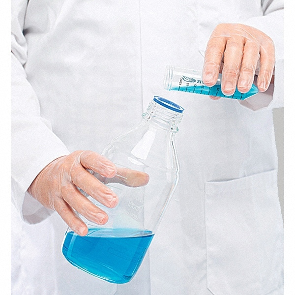 Series Bioclean Vector Disposable Gloves: Size X-Large, 3.54 mil, Uncoated-Coated Vinyl, Cleanroom Grade, Unpowdered
