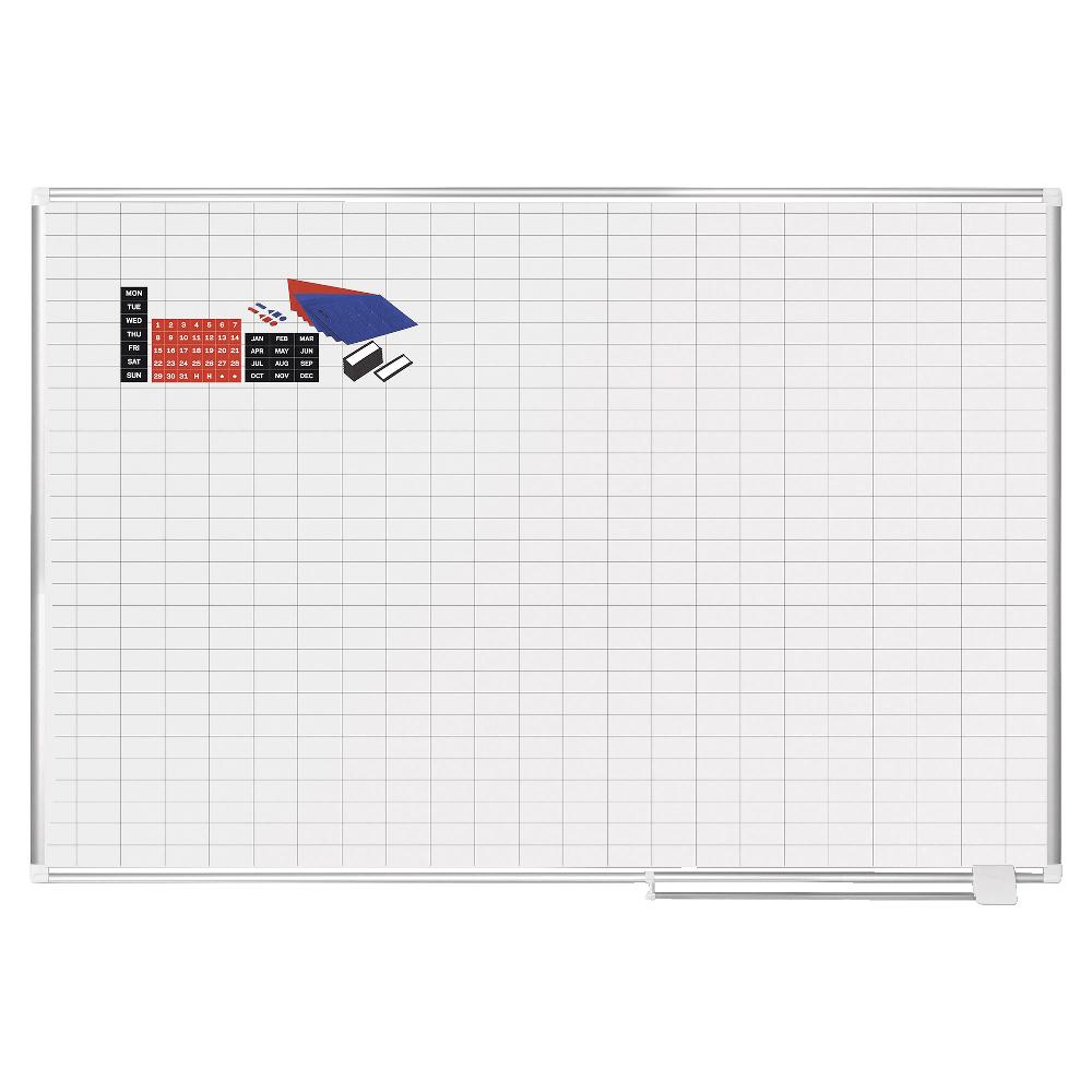 BOARD,PLNR,72X48 GRID,WH
