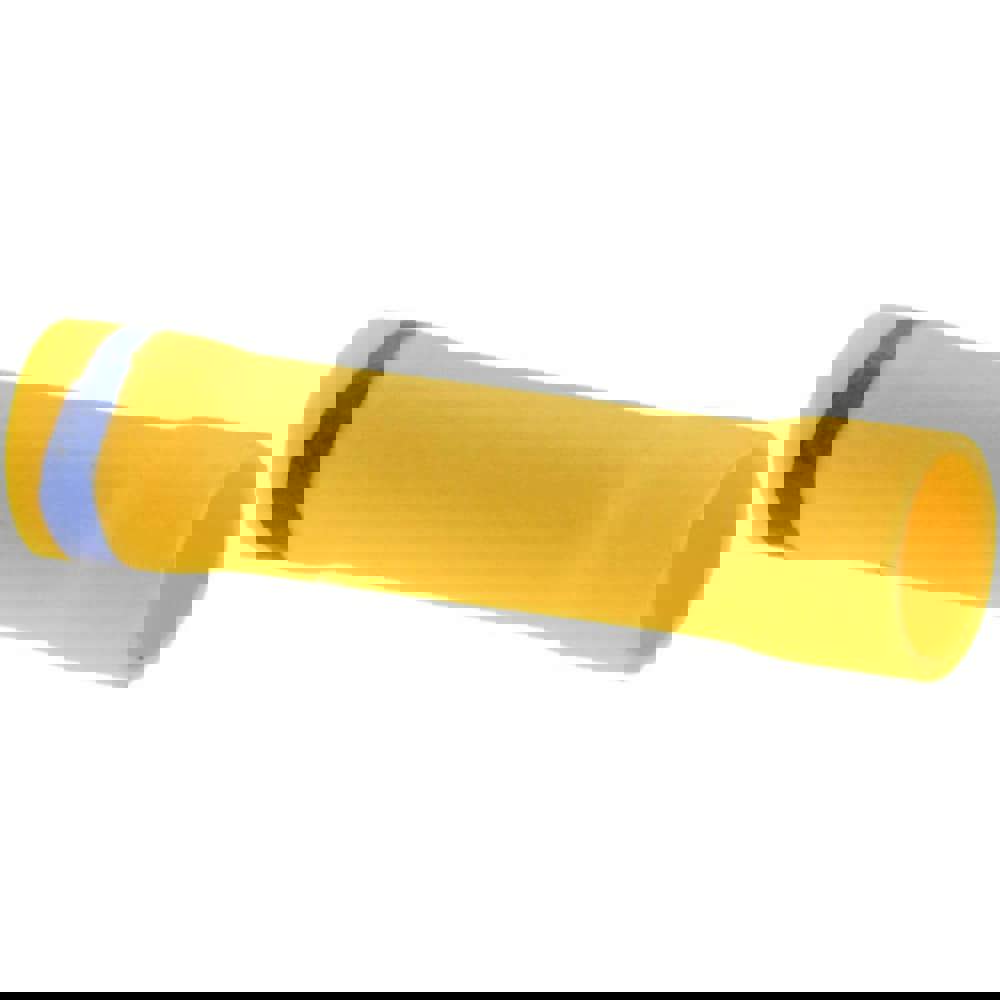 Butt Splice Terminal: Fully Insulated Vinyl, Crimp-On Connection