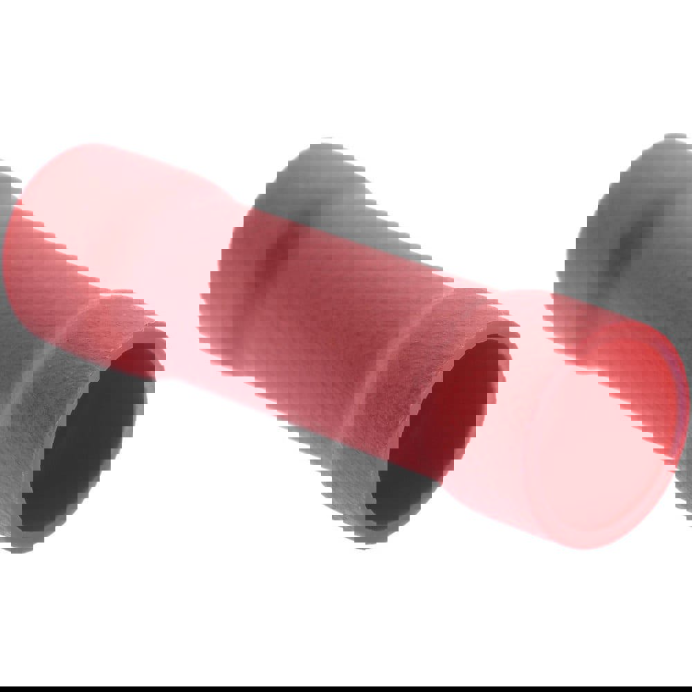 Butt Splice Terminal: Fully Insulated Vinyl, Crimp-On Connection, 8 AWG