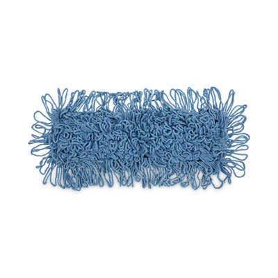 Mop Head, Dust, Looped-End, Cotton/synthetic Fibers, 18 X 5, Blue