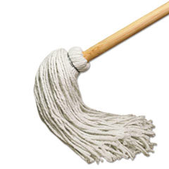 Handle/Deck Mops, #12 White Rayon Head, 48