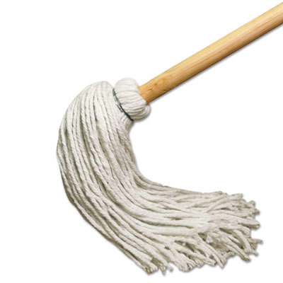 Handle/Deck Mops, #24 White Rayon Head, 54