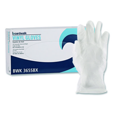 General Purpose Vinyl Gloves, Powder/Latex-Free, 2.6 mil, Small, Clear, 100/Box
