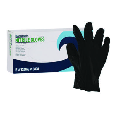 GLOVES,NITRILE,PF,M,BK