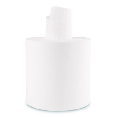 Center-Pull Roll Towels, 2-Ply, 7.6 x 8.9, White, 600/Roll, 6/Carton